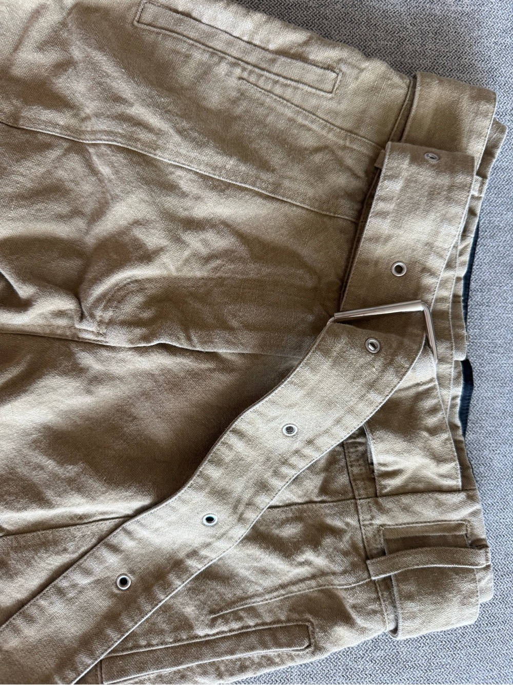IRO Tan  Linen-Cotton shorts